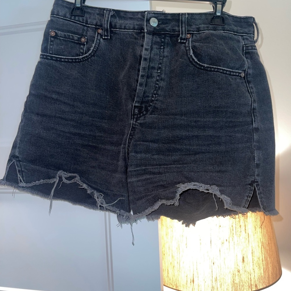 Gianni Bini Charcoal Denim Skirt